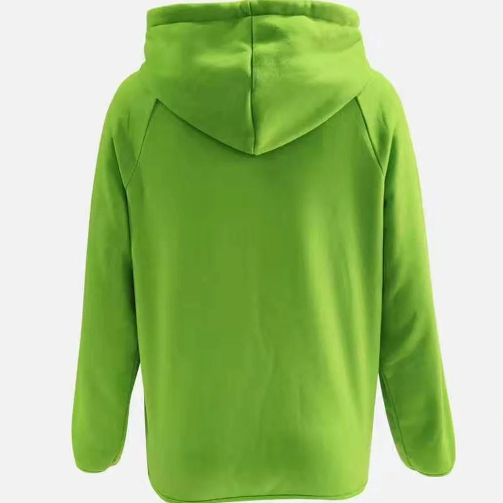 LAST 1 🎄 GREEN CHRISTMAS HOLIDAY GRINCH HOODED RAGLAN SWEATSHIRT Size Women’s M - Picture 5 of 8